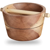 Fekete diófából, kézzel készült Knock box